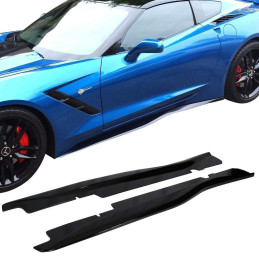 Boční prahy Grand Sport Z06 ZR1 - lesklá černá