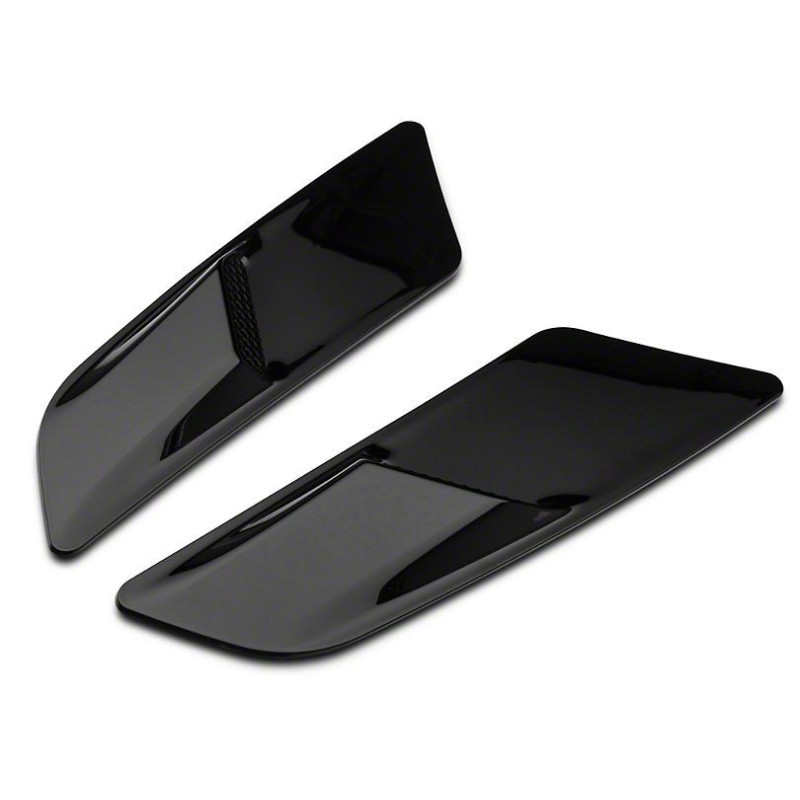 Výdechy větrací kapoty - lesklá černá