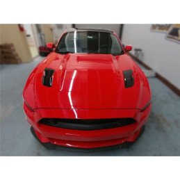 Výdechy větrací kapoty - lesklá černá