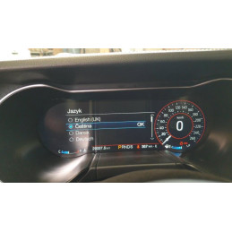 Čeština do panelu přístrojů - IPC pro Mustang 2016+