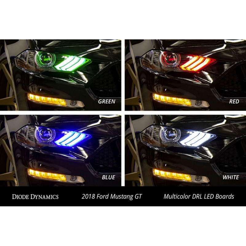 2018-2021 Ford Mustang Multicolor DRL LED desky