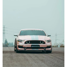 Přední nárazník ve stylu MACH1 + směrovky LED/DRL (MUSTANG 18-22 EcoBoost, GT)