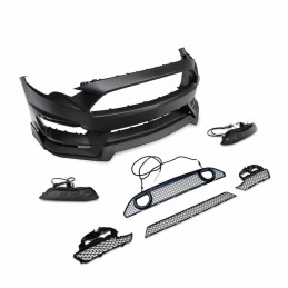 Přední nárazník ve stylu MACH1 + směrovky LED/DRL (MUSTANG 18-22 EcoBoost, GT)