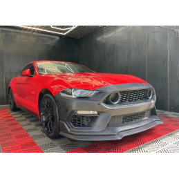 Přední nárazník ve stylu MACH1 + směrovky LED/DRL (MUSTANG 18-22 EcoBoost, GT)