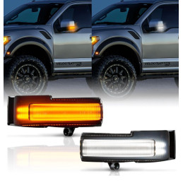 LED zrcadlový sekvenční směrový signál s DRL (F150 15-18)