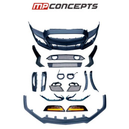 Přední nárazník ve stylu MP + LED směrová světla (MUSTANG 13-14)