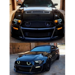 Přední nárazník ve stylu MP + LED směrová světla (MUSTANG 13-14)