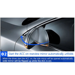 Automatické sklapni zrcátek a zavíraní oken