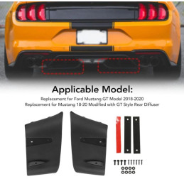 Křidýlka na zadní difuzér mustang 2018-2023