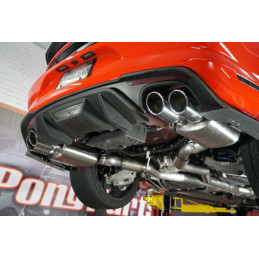 Výfukový systém Borla Cat-Back 3" S-Type se 4" leštěnými koncovkami bez továrního aktivního výfuku GT Fastback 2018-2023