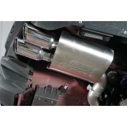 Výfukový systém Borla Cat-Back 3" S-Type se 4" leštěnými koncovkami bez továrního aktivního výfuku GT Fastback 2018-2023