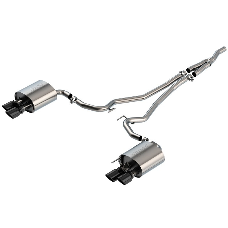 Borla Cat-Back "S-Type" Mustang 2,3l EcoBoost  s "active exhaust valve", r.v. od 2019-2023