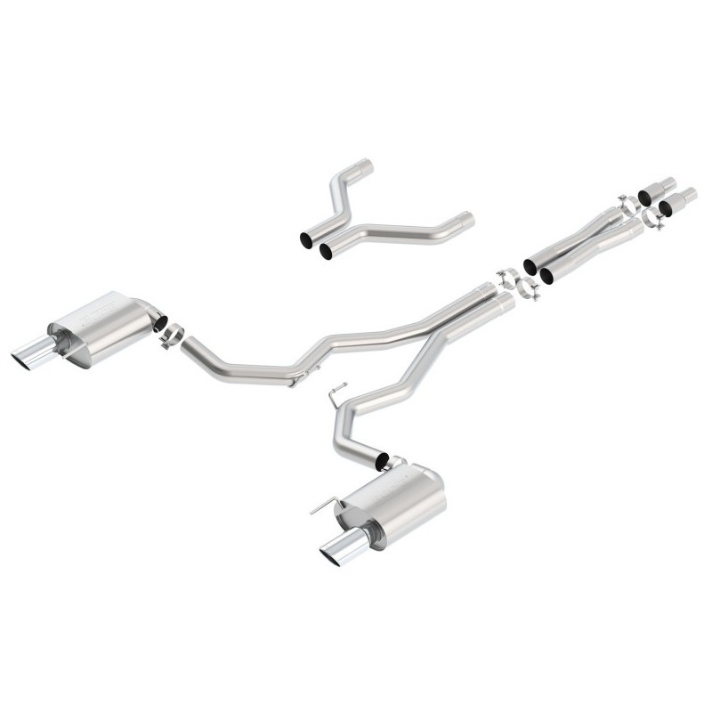 Borla Cat-Back  "S-Type" pro Mustang GT 5,0l  mimo Convertible, r.v. od 2015-17