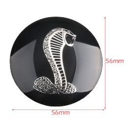 4ks 56mm 3D Cobra Snake Car Emblém Pneumatika Kola Středový kryt náboje