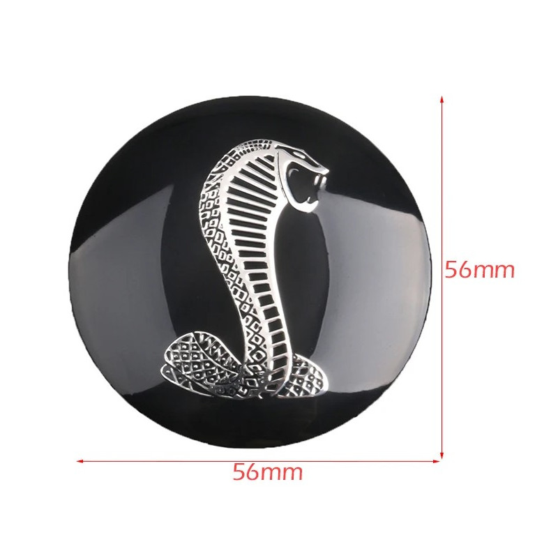 4ks 56mm 3D Cobra Snake Car Emblém Pneumatika Kola Středový kryt náboje