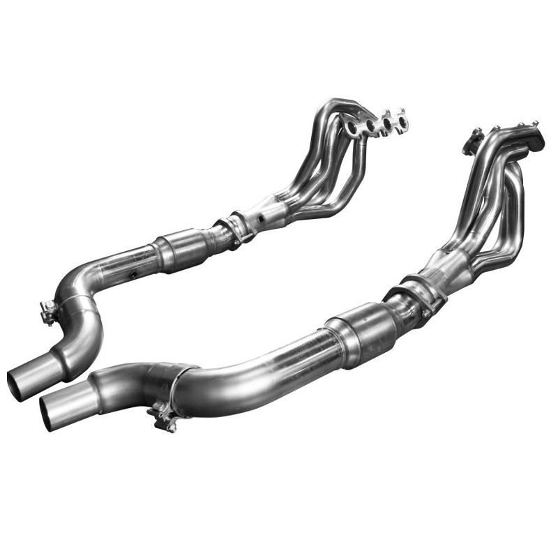 KOOKS nerezové svody včetně Green Cats katalyzátorů pro Mustang 2015+, 1 3/4" x OEM