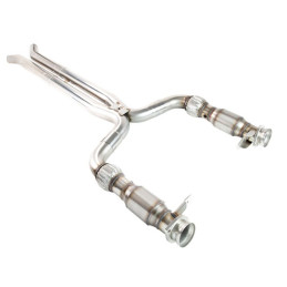 Kooks 15-21 Ford Mustang Shelby 1-3/4 x 1-7/8 x 3 Header & Green Catted X-Pipe Kit