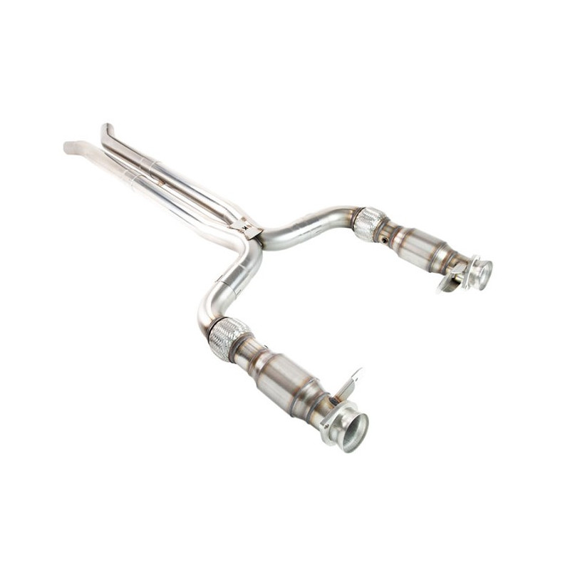 Kooks 15-21 Ford Mustang Shelby 1-3/4 x 1-7/8 x 3 Header & Green Catted X-Pipe Kit