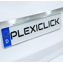 Průhledný držák SPZ Plexiclick V1 Transparent (110 mm)