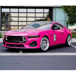 Horní mřížka s LED - styl DARKHORSE - černa leskla