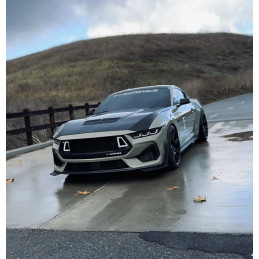 Horní mřížka s LED - styl DARKHORSE - černa leskla