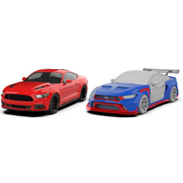 Robot Ford Mustang V5 GTR Widebody Kit pro S550.1 & S550.2