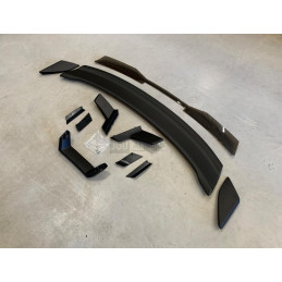 Zadní spoiler Performance s chlopní Gurney Flap – matně černý – styl Dark Horse