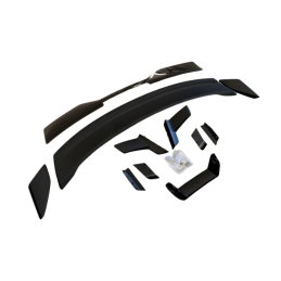 Zadní spoiler Performance s chlopní Gurney Flap – matně černý – styl Dark Horse