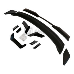 Zadní spoiler Performance s chlopní Gurney Flap – matně černý – styl Dark Horse