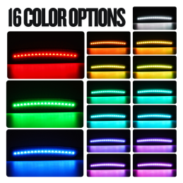 LED boční obrysová světla – přední a zadní – RGB