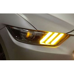 2015-2017 Ford Mustang sekvenční DRL LED + RGBW EU verze