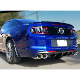 Quad Hole Rear Bumper Diffuser SHELBY Style